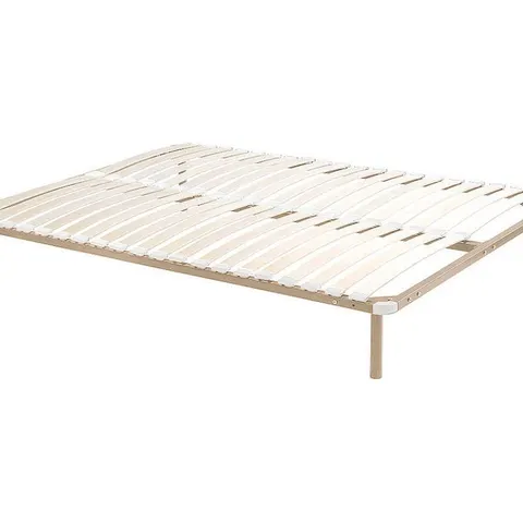 vente-unique.com Sommier à lattes beige 188x25x138cm – image 1