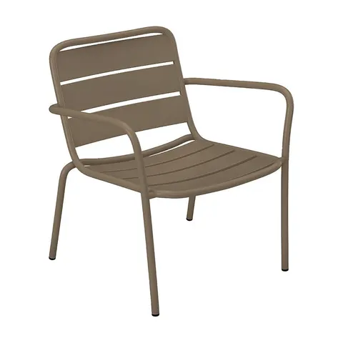 Unique Sillón de jardín metal topo – imagen 1