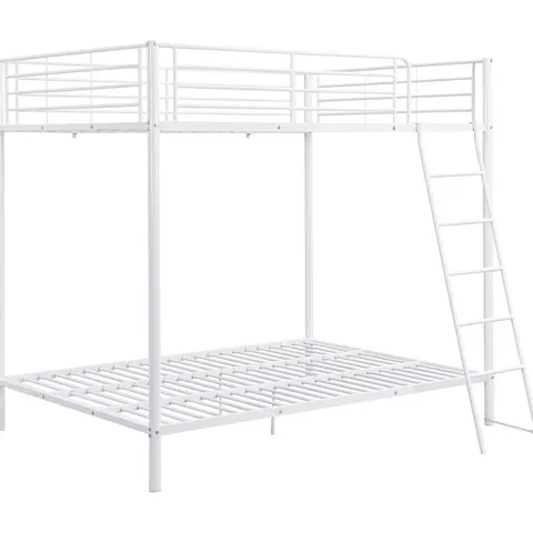 Vente-unique Stapelbed metaal wit 140 x 190 cm – 142778 – afbeelding 1
