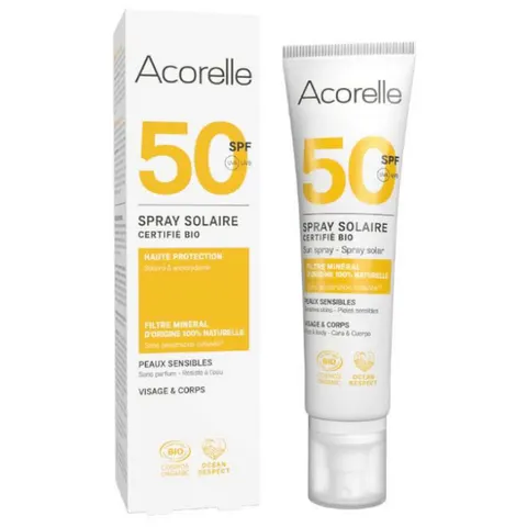 Acorelle Spray Solar SPF50 BIO 100ml – imagen 1