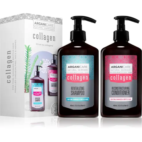Arganicare Coffret Duo Revitalisant & Volume Boost Collagène – image 1