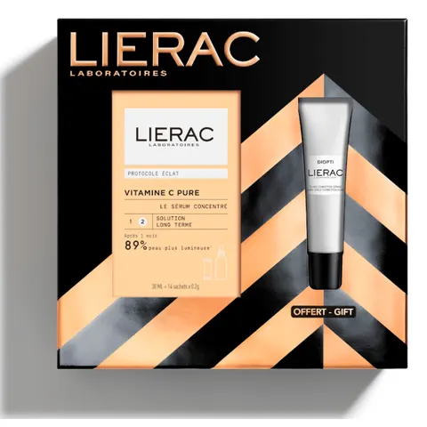 Lierac Cofre Protocolo Brillo Serum Vitamina C + Diopti Ojeras – imagen 1