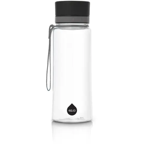 Equa Plain waterfles kleur Black 1 st – afbeelding 1