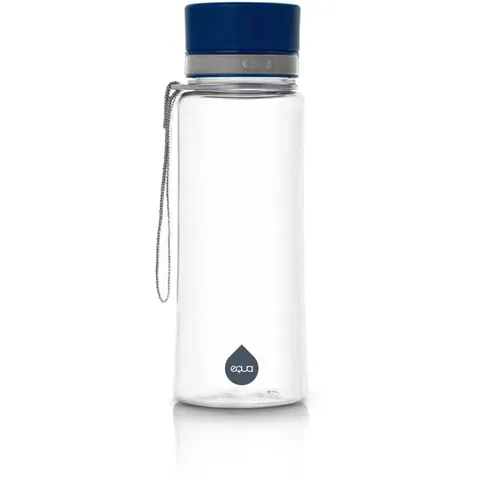 Equa Plain waterfles kleur Blue 1 st – afbeelding 1