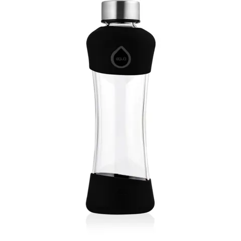 Equa Active glazen waterfles Black 1 st – afbeelding 1