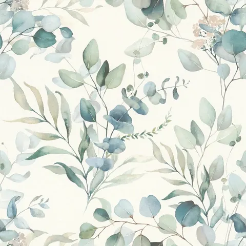 Carta da parati Eucalipto 10,05 m x 53 cm – immagine 1
