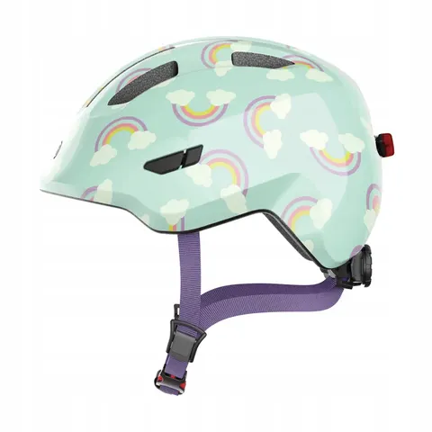 Abus Fahrradhelm Smiley 3.0 LED – hellblau – 673016 – Bild 1