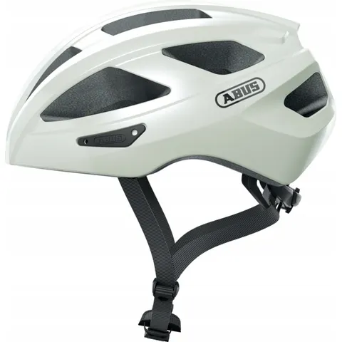 Abus Helm Macator pearl white L 58 bis 62cm – Bild 1