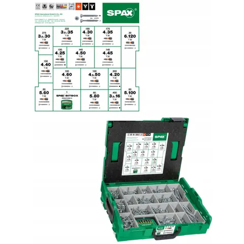 Spax T-STAR plus assortimentskoffer 2446-delig TX – afbeelding 1