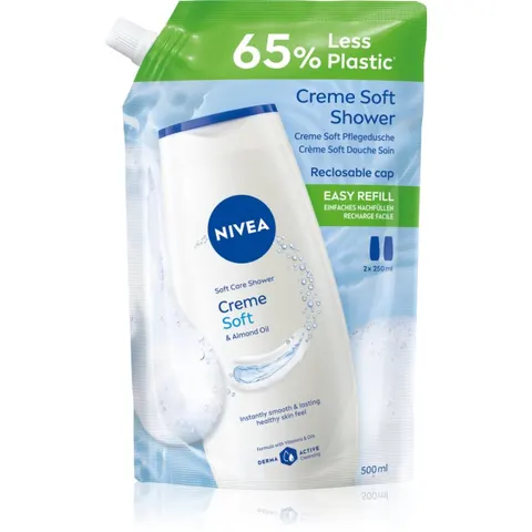Nivea - Creme Soft Cremedusche Refill, Creme Soft Refill, 500 ml – Bild 1