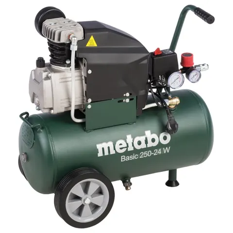 Metabo Basic 250-24 W Compressor - 1500W - 8 bar - 24L - 95 l/min – afbeelding 1