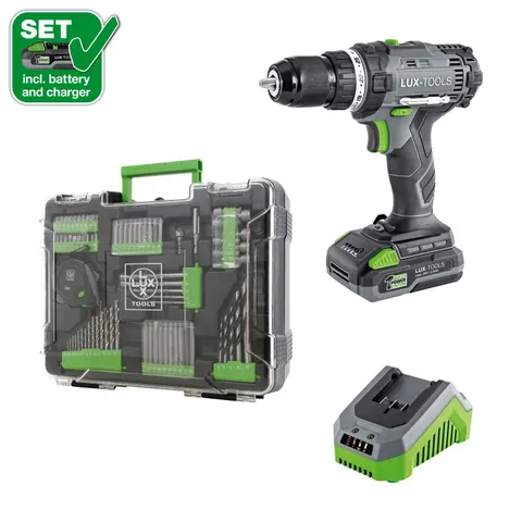 Lux-Tools Trapano avvitatore a batteria LUX 20V 2Ah – immagine 1