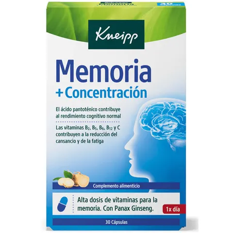 Kneipp Memoria y Concentración 30caps – imagen 1