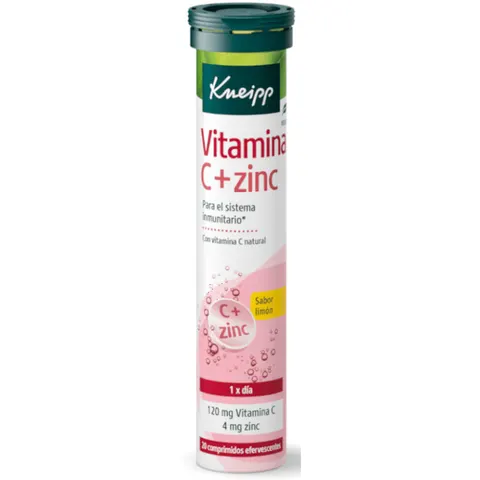Kneipp vitamina c + zinc 20 comp eferv limon – imagen 1