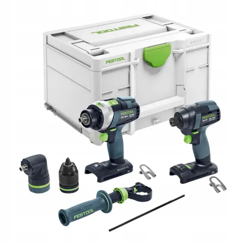 Festool Set de visseuse et perceuse TID 18 Basic-Set TPC 18/4 (578833) – image 1