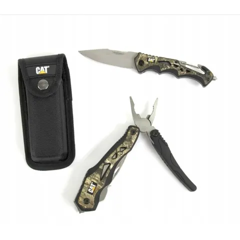 Multitool Cat 8w1 Nóż składany Real Tree Camo – zdjęcie 1