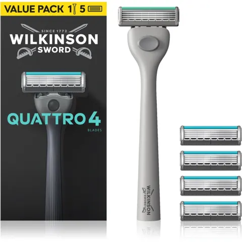 Wilkinson Sword Quattro rasoir + lames de rechange – image 1