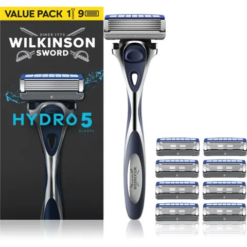 Wilkinson Sword Hydro5 Scheerapparaat + navulmesjes 9 st – afbeelding 1