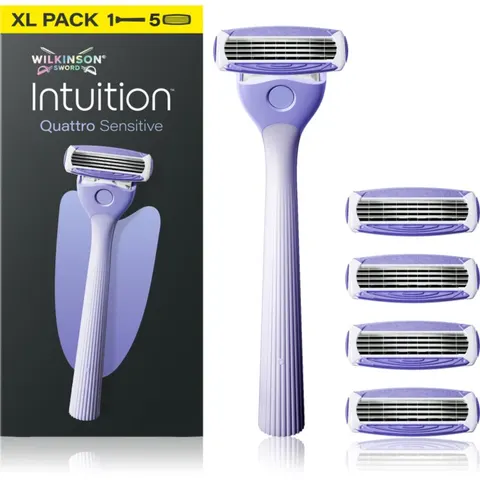 Wilkinson Sword Intuition Quattro Sensitive rasoir + lames de rechange – image 1