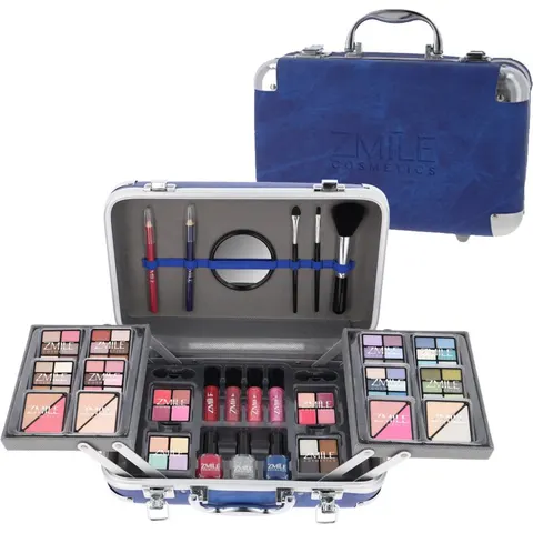 ZMILE COSMETICS Traveller Blue makeup case – image 1