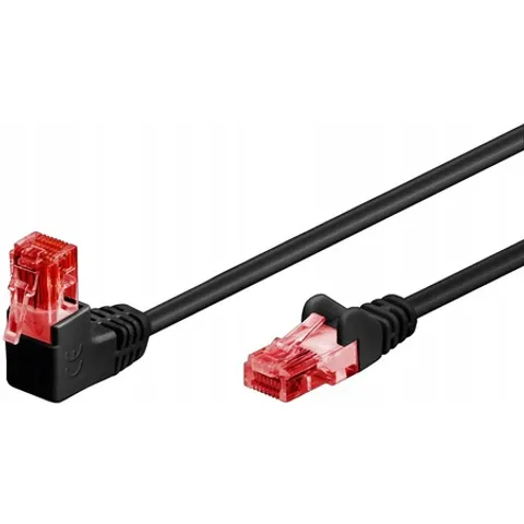 Câble RJ45 Cat6 coudé non blindé 25cm GOOBAY – image 1