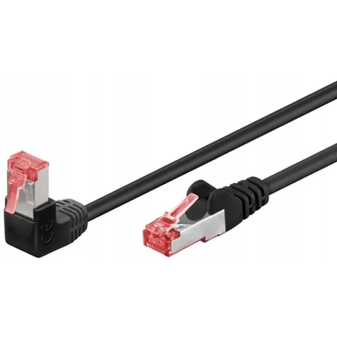 Câble RJ45 Cat6 coudé surblindé 25cm GOOBAY – 515415 – image 1
