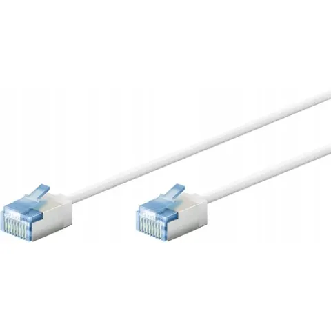 goobay LAN-Kabel CAT6A 0,15m weiß – Bild 1