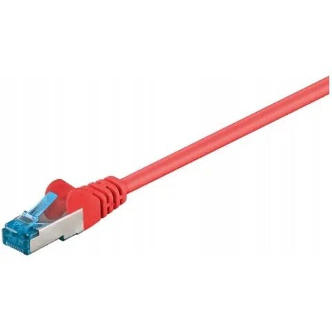 Goobay CAT 6A Patchkabel, S/FTP (PiMF), Rot 1m – Bild 1