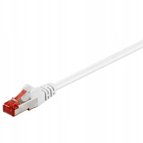 Goobay 5m CAT 6 Patchkabel, S/FTP (PiMF), Weiß – 955211 – Bild 1