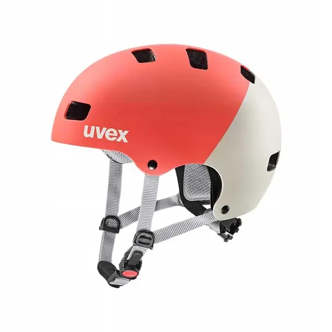 Kask rowerowy Uvex Kid 3 cc grapefruit-sand 51-55 – zdjęcie 1