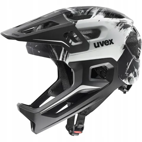 Kask rowerowy Uvex React Jr Fullface black-white 52-56cm – zdjęcie 1