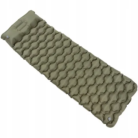 Matelas isolant gonflable avec appui-tête – image 1