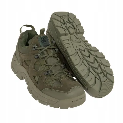 Chaussures basses Commando – Vert olive – 258694 – image 1