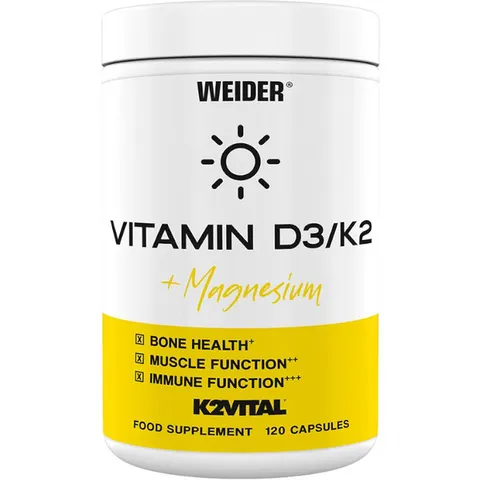 Weider Vitamin D3/K2 120 Cápsulas – imagen 1