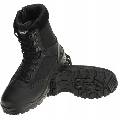 Bottes tactiques avec fermeture éclair YKK – Noir – 271595 – image 1