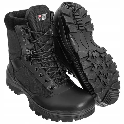 Bottes tactiques avec fermeture éclair YKK – Noir – 276323 – image 1