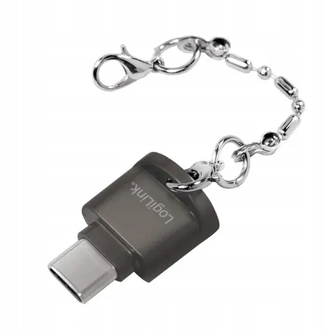 LOGILINK USB-C Cardreader CR0039, MicroSD, Schlüsselanhänger – Bild 1