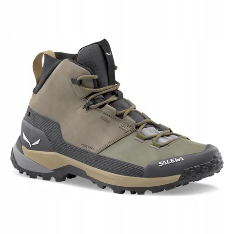 Wanderschuhe Salewa Puez Leather Mid PTX – Marron – 784443 – Bild 1