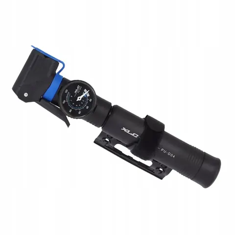 XLC 2 Wege Mini-Pumpe Manometer PU-D04 Dualkopf – Bild 1