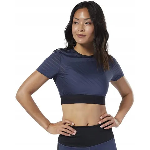 Top Reebok Womens Mesh Crop EB8097 – zdjęcie 1