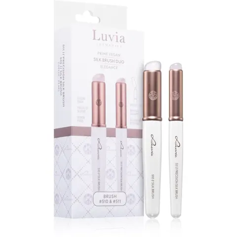 Luvia Cosmetics Silk Brush Duo Elegance brush set for eyeshadow – image 1