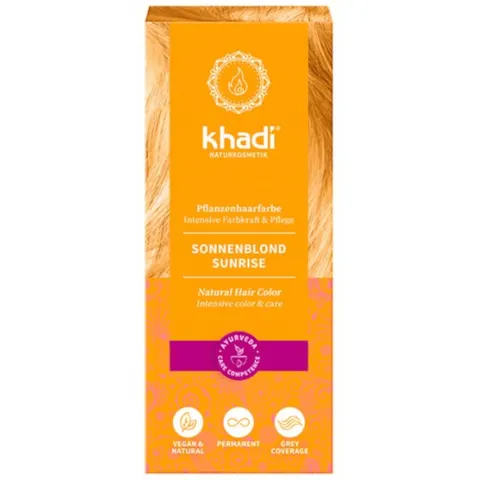100g khadi Pflanzenhaarfarbe Sonnenblond – Bild 1