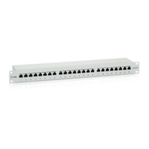 Equip 24-Port Cat.6 Shielded Patch Panel. Light Grey – image 1