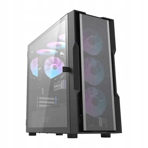 Darkflash Dk431 Mesh Computerbehuizing Met 4 Argb-Ventilatoren Voor Pc – afbeelding 1