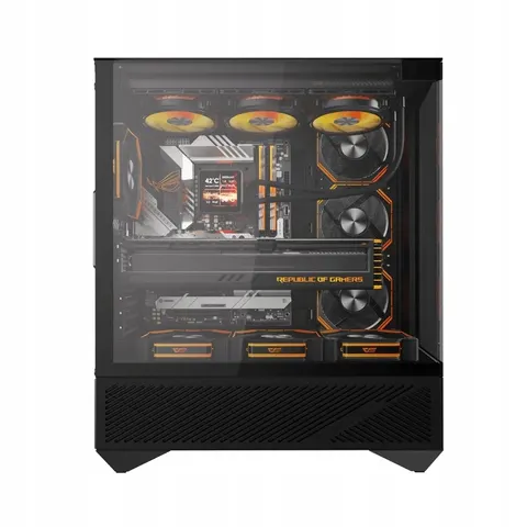 darkFlash - DY460 Black + 4 fans - Computerkast – afbeelding 1
