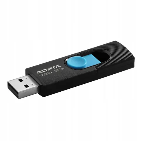 Adata Pendrive UV220 32GB USB2.0 Czarno-niebieski – zdjęcie 1