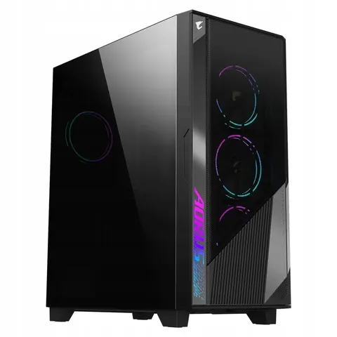 GigaByte AORUS C500 Glass | PC-Gehäuse – Schwarz – Bild 1