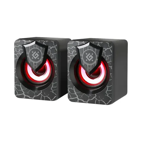 Defender Onyx Serie - Luidsprekers - 6W - USB - LED Verlichting – afbeelding 1
