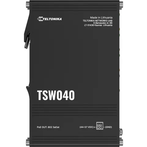 TELTONIKA TSW040 - Switch, 8 puertos, Fast Ethernet, PoE+ – imagen 1