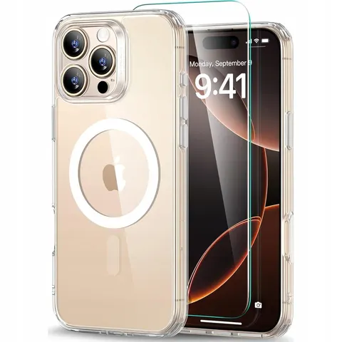 iPhone 16 Pro Max Classic Pro Case (HaloLock) Set - Clear - Clear – Bild 1